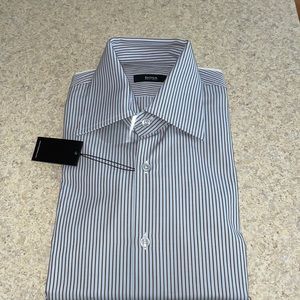 hugo boss patterned shirt